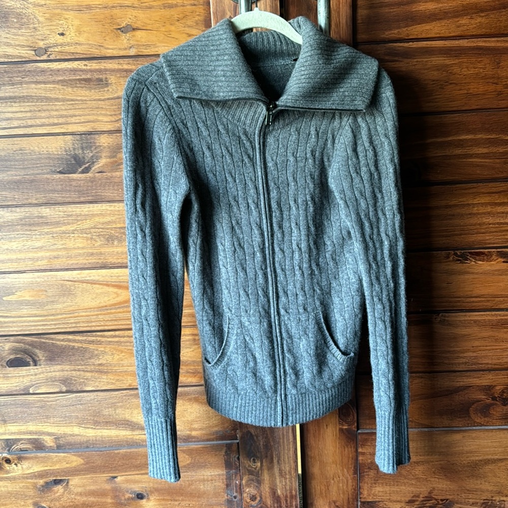 Cashmere Zip Sweater Saks